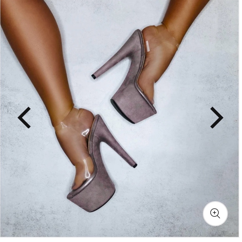 Hella heels coco stiletto in lilac mink size 10